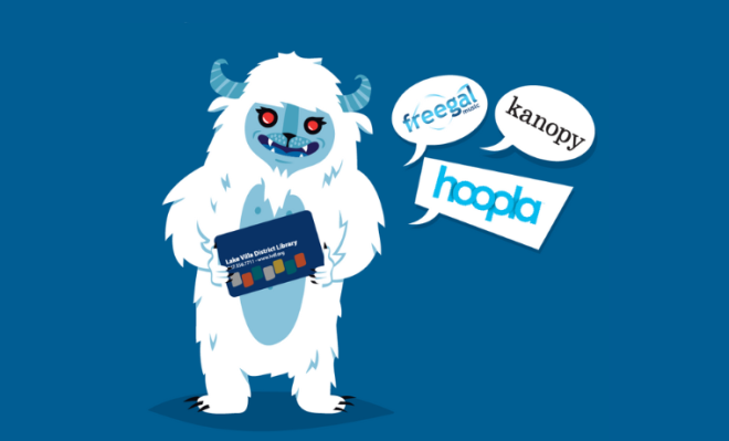 Yeti with library Card