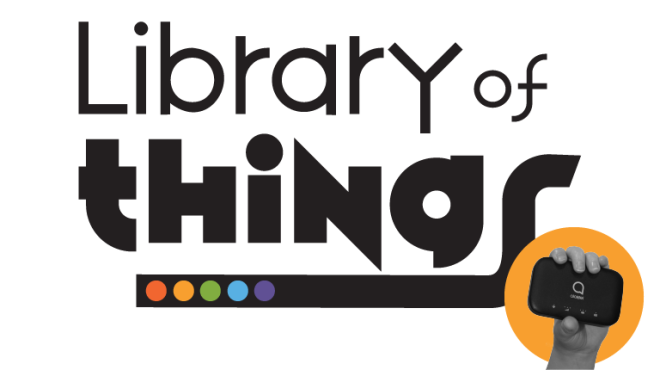 Library of things image of hand holding a mobile hotspot